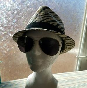 Sassy/ Chic Straw Fedora Hat